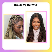 Cargar imagen en el visor de la galería, Wow Braids Peluca Rizada Francesa Trenzada Sin Nudos Con
