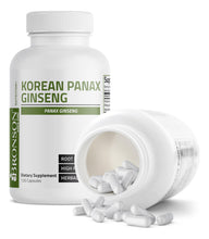 Cargar imagen en el visor de la galería, Bronson Panax Ginseng Coreano 1000 mg 120 Cápsulas | Energía + Memoria + Vitalidad
