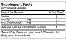 Cargar imagen en el visor de la galería, Arizona Chaparral Natural Larrea Tridentata 500 Mg 180
