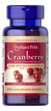 Cargar imagen en el visor de la galería, Puritan's Pride Arándano Triple Fuerza 12600mg | 100 Unidades | Salud Urinaria y Vejiga | Sin Gluten | Suministro 50 Días
