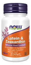 Cargar imagen en el visor de la galería, Luteína y Zeaxantina 25 mg NOW | 250 Cápsulas | Salud Visual
