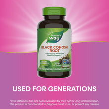 Cargar imagen en el visor de la galería, Nature's Way Raíz de Cohosh Negro 540mg | 180 Cápsulas Veganas | Apoyo Salud Femenina | Sin Gluten Sin Soja | Herbal Tradicional
