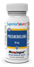 Cargar imagen en el visor de la galería, Superior Source Pregnenolona 50 mg 50 Tabletas Microlingües | Memoria + Hormonas + Inmunidad
