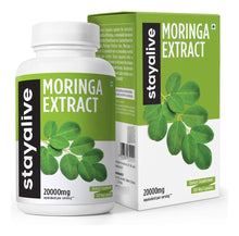 Cargar imagen en el visor de la galería, Stay Alive Cápsulas De Moringa Pura Equivalente A 20000 Mg
