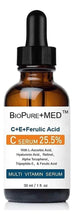 Cargar imagen en el visor de la galería, BioPureMED Sérum Vitamina C Éster 25% + Ácido Ferúlico | Tripéptido-5 + Retinol + Ác. Hialurónico | Estable 18 Meses
