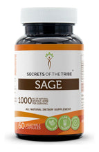 Cargar imagen en el visor de la galería, Secrets Of The Tribe Sage 60 Cápsulas 1000 Mg Sage Salvia

