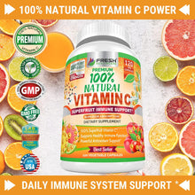 Cargar imagen en el visor de la galería, Vitamina C Natural 100% | Escaramujo + Acerola + Camu Camu | 500mg + Bioflavonoides + BioPerina | 120 Cápsulas
