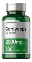 Cargar imagen en el visor de la galería, Horbäach Cordyceps Cápsulas De Hongos De 2000 Mg   200
