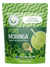 Cargar imagen en el visor de la galería, Kuli Kuli Moringa Oleifera Polvo Orgánico De Hojas Y Batido
