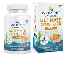 Cargar imagen en el visor de la galería, Nordic Naturals Ultimate Omega 2x Teen Strawberry 60 Mini
