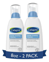 Cargar imagen en el visor de la galería, Cetaphil Espuma Limpiadora Suave Sin Aceite Pack x2 | 8 oz c/u | Glicerina + Vit B5 + Vit E | Piel Sensible
