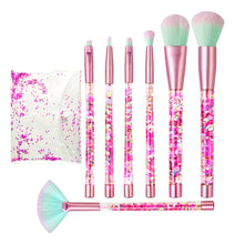 Cargar imagen en el visor de la galería, Hawetimher Juego De Brochas De Maquillaje Con Purpurina Rosa
