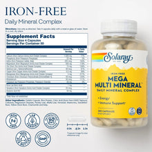 Cargar imagen en el visor de la galería, Solaray Mega Multi Mineral  -200 Cápsulas
