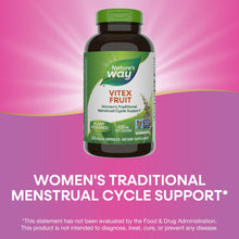 Cargar imagen en el visor de la galería, Nature's Way Vitex Fruit | 320 Cápsulas | Ciclo Femenino
