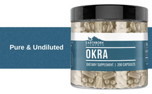 Cargar imagen en el visor de la galería, Earthborn Elements Extracto De Okra 200 Cápsulas Puro Y Sin
