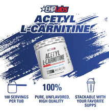 Cargar imagen en el visor de la galería, Ehp Labs Polvo De Acetil L Carnitina  Apoya La Producción
