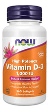 Cargar imagen en el visor de la galería, NOW Foods Vitamina D3 1000 UI | Huesos Fuertes + Sistema Inmune | Masticable | Halal | Sin OGM | 180 Tabletas
