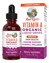 Cargar imagen en el visor de la galería, MaryRuth's Vitamina A Orgánica Gotas Líquidas | 90 Porciones | Inmunidad y Piel
