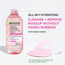Cargar imagen en el visor de la galería, Garnier Agua Micelar Con Agua De Rosas Y Glicerina

