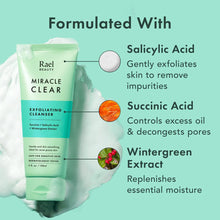 Cargar imagen en el visor de la galería, Rael Limpiador Facial Miracle Clear Exfoliating Cleanser
