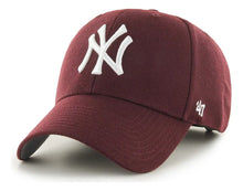Cargar imagen en el visor de la galería, Gorra New York Yankees Mvp '47 Maroon Oscuro Talla Unica Aju
