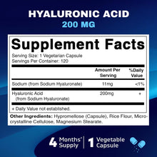 Cargar imagen en el visor de la galería, Vitamatic Suplementos De Ácido Hialurónico De 200 Mg Apoya

