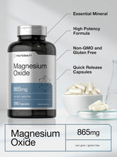 Cargar imagen en el visor de la galería, Horbäach Óxido De Magnesio 865 Mg   200 Cápsulas
