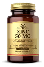 Cargar imagen en el visor de la galería, Solgar Zinc De 50 Mg 100 Tabletas Zinc Para Una Piel
