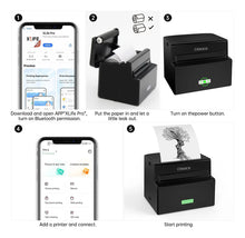 Cargar imagen en el visor de la galería, Ofeace Impresora De Calcomanías Mini Impresora Térmica
