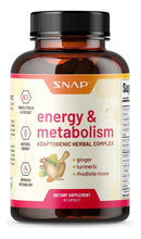 Cargar imagen en el visor de la galería, Suplemento Energía Natural 60 Cápsulas | Jengibre + Cúrcuma + Rodiola + 12 Extractos | Fatiga Estrés Metabolismo | Hombres y Mujeres
