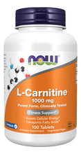 Cargar imagen en el visor de la galería, Now Suplementos L-carnitina 1000 Mg Forma Más Pura
