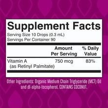 Cargar imagen en el visor de la galería, MaryRuth's Vitamina A Orgánica Gotas Líquidas | 90 Porciones | Inmunidad y Piel
