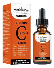 Cargar imagen en el visor de la galería, Activepur Sérum Vitamina C 25% + Retinol + Niacinamida + Ác. Ferúlico + Ác. Hialurónico | 10 Activos | 60ml
