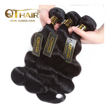 Cargar imagen en el visor de la galería, Qthair 3 Extensiones De Cabello Humano Remy Brasileño
