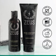 Cargar imagen en el visor de la galería, Zeus Set De Acondicionador Para Barba Y Lavado De Barba Con
