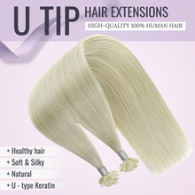Cargar imagen en el visor de la galería, Fshine Extensiones De Cabello Humano Real Preunido Rubio
