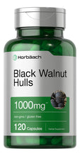 Cargar imagen en el visor de la galería, Horbaach Black Walnut Hulls Cápsulas   1000 Mg   120
