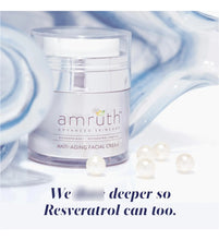 Cargar imagen en el visor de la galería, Amruth Resveratrol Crema Facial Antienvejecimiento Diaria
