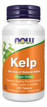 Cargar imagen en el visor de la galería, Kelp NOW Foods 150 mcg de Yodo Natural | 500 Tabletas | Vegano | Sin Gluten
