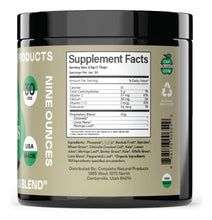 Cargar imagen en el visor de la galería, Complete Natural Products Good Greens Superfood Powder | 255g | 30 Porciones | Alcalinizante + Detox + Energía
