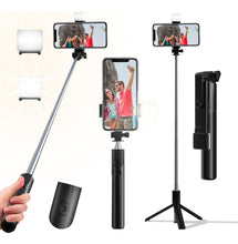 Cargar imagen en el visor de la galería, Selfie Stick Trípode Retráctil De 40 Pulgadas Para Teléfono

