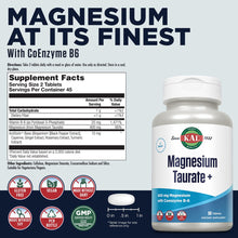 Cargar imagen en el visor de la galería, Kal® Taurato De Magnesio Plus 400 Mg Con Coenzima B6
