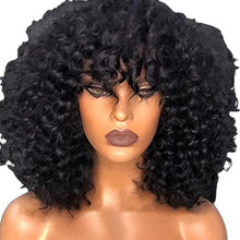 Cargar imagen en el visor de la galería, Peluca Cabello Humano Remy Brasileño | 200% Densidad | Flequillo | Lace Front
