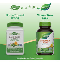 Cargar imagen en el visor de la galería, Nature S Way Raíz De Diente De León De 525 Mg. 100 Cápsulas
