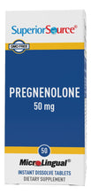 Cargar imagen en el visor de la galería, Superior Source Pregnenolona 50 mg 50 Tabletas Microlingües | Memoria + Hormonas + Inmunidad
