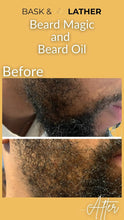 Cargar imagen en el visor de la galería, Bask &amp; Lather Aceite de Crecimiento de Barba | Vit B C E + Cobre + Zinc | Hidrata Suaviza y Fortalece | Hombres
