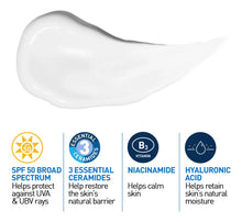 Cargar imagen en el visor de la galería, Cerave Am Loción Hidratante Facial Spf 50   Hidratante
