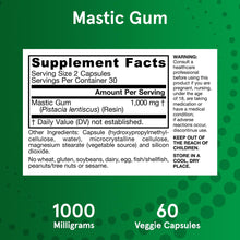 Cargar imagen en el visor de la galería, Jarrow Formulas Mastic Gum 1000 Mg 60 Cápsulas Vegetales -
