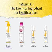 Cargar imagen en el visor de la galería, Derma E Limpiador Facial Vitamina C + Niacinamida | Iluminador Diario | 180ml
