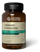 Cargar imagen en el visor de la galería, Nature's Sunshine Ultimate Greenzone 180 Cápsulas | Inmunidad + pH Equilibrado | Espirulina + Quínoa + Amaranto + Chía | Omega 3 y 6 | Multivitamínico Natural
